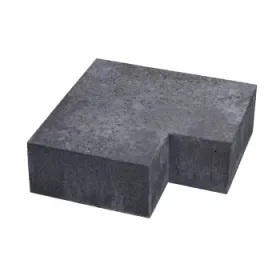 Bestseller Schellevis hoekstuk traptreden 90° binnen Antraciet 40x20 cm