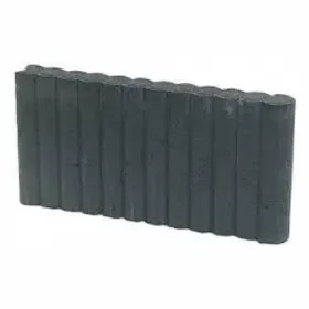 Tijdelijk Beschikbaar Mini Rondobandpalissade 6x40x50 cm zwart