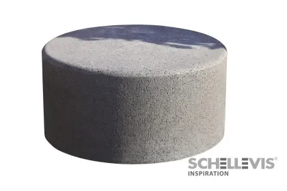 Bestel Nu Schellevis zitelement (rond) 80x40 cm Grijs