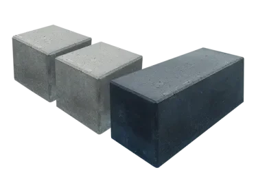 Zitelement/ stapelblok 40x40x100 cm (bxdxh) grijs of zwart Merkproduct