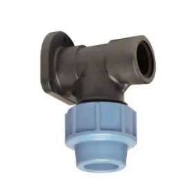 Unidelta muurplaatkoppeling, 16 bar, klem x binnendraad, 25 mm x ¾" Exclusieve Aanbieding