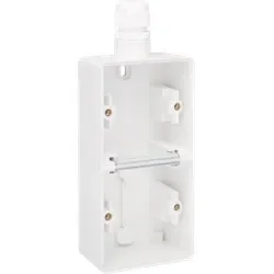 Weekendaanbieding Hydro opbouwdoos 2V verticaal + M20 ingang + wartel wit type 701-84251