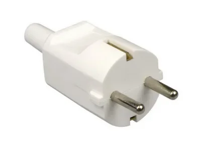 Beperkt Aanbod Stekker recht + tulemet RA wit