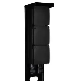 Tuinpaal - pro drievoudig met dubbele wartel zwart Superprijs