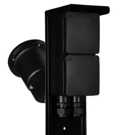 Tuinpaal - pro tweevoudig met spot dubbele wartel zwart Uitverkoop