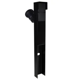 Tuinpaal - pro+ tweevoudig met spot, kabeldoos, afdekkap en installatiedraad zwart Alleen Vandaag