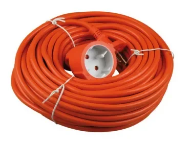 Verlengsnoer 20m 2x1mm H05VV-F oranje Alleen Vandaag