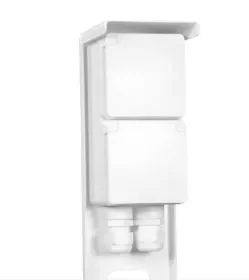 Tuinpaal - pro dubbel met dubbele wartel wit Dagaanbieding