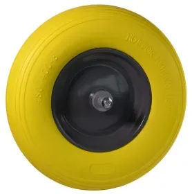 Wiel 400x8 geel softwiel metaal kogellagers 13 cm as Veilige Betaling