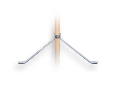 Uitverkoop Stokhouder 45 cm breed - 19 cm hoog voor steel 28 mm