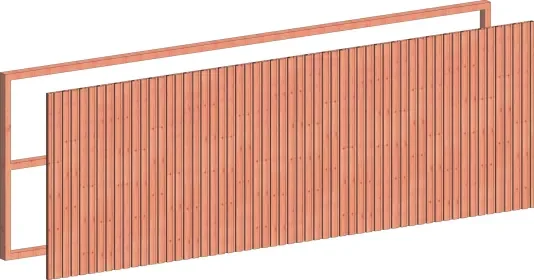 Wandmodule G rhombus profiel 3405x1170mm onbehandeld Alleen Vandaag