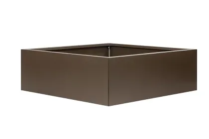 Voordeelprijs Bloembak vlak - SUPRA BRUIN 60X60X40