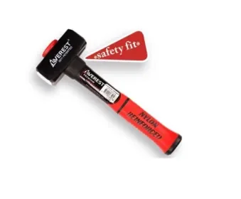 Vuisthamer D6475 Everestd met premium glasfiber steel rood 1000gr. Finale Uitverkoop