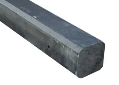 Veilige Betaling Beton tussenpaal met vlakke kop 10x10x320cm sponning 110 cm antraciet