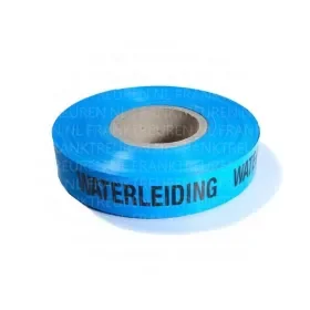 Waarschuwingsband Water Blauw Rol a 250 meter Laatste Kans