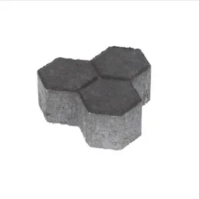 T-3 steen 8 cm KOMO MP zwart met deklaag 48st/lg Weekendaanbieding