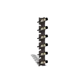 Voordeelprijs Gepoedercoat staal wijnrek Veneto 123 cm Bronze