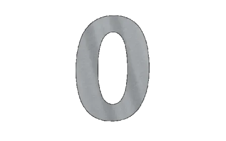 Alleen Vandaag RVS huisnummer 0 - 15 cm