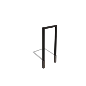 Veilige Betaling Gepoedercoat staal pergola recht 150 cm inclusief betonpoer Zwart