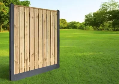 Tuinscherm 21 planken geïmpregneerd naaldhout 180x180cm (bxh) Fabrieksprijs