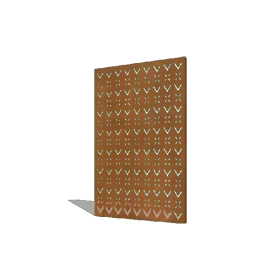 Uitverkoop Cortenstaal dakmotief compositie 1 120 x 6 x 190 cm