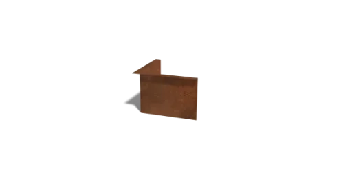 Actieprijs Cortenstaal kantopsluiting gezet 12 cm binnenhoek