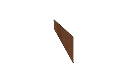 Superprijs Cortenstaal kantopsluiting recht 15 cm (lengte 150 cm)