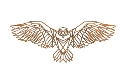 Beperkt Aanbod Cortenstaal wanddecoratie Eagle-Large