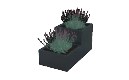 Beperkte Voorraad Gepoedercoat staal plantenbak Miami special II 40 geen bodemplaat Antraciet