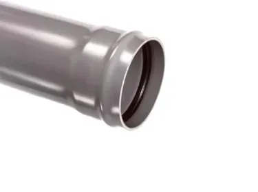 Speciale Aanbieding PVC afvoerbuis lengte 5 meter SN8 incl manchet 110mm grijs