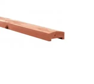 Afdeklat rood geïmpregneerd hout 180x8.4x3.4cm (lxbxh) Flitsaanbieding