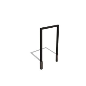 Beperkte Voorraad Gepoedercoat staal pergola recht 200 cm inclusief betonpoer Zwart