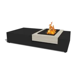 Aluminium vuurtafel Erice 160 x 80 x 30 cm met tafelblad Neural Zwart Nu Kopen