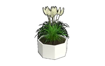 Voordeelprijs Gepoedercoat staal plantenbak Chicago 20 x 80 cm met bodemplaat Wit