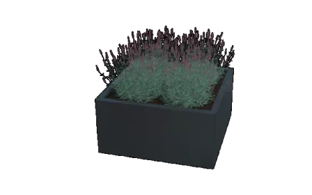 Actieprijs Gepoedercoat staal plantenbak Miami 100 x 100 x 80 cm met bodemplaat Antraciet