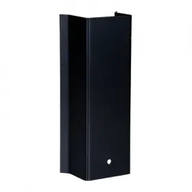 Beschermkap zwart RVS voor tuinpaal stopcontact pro Snelle Levering